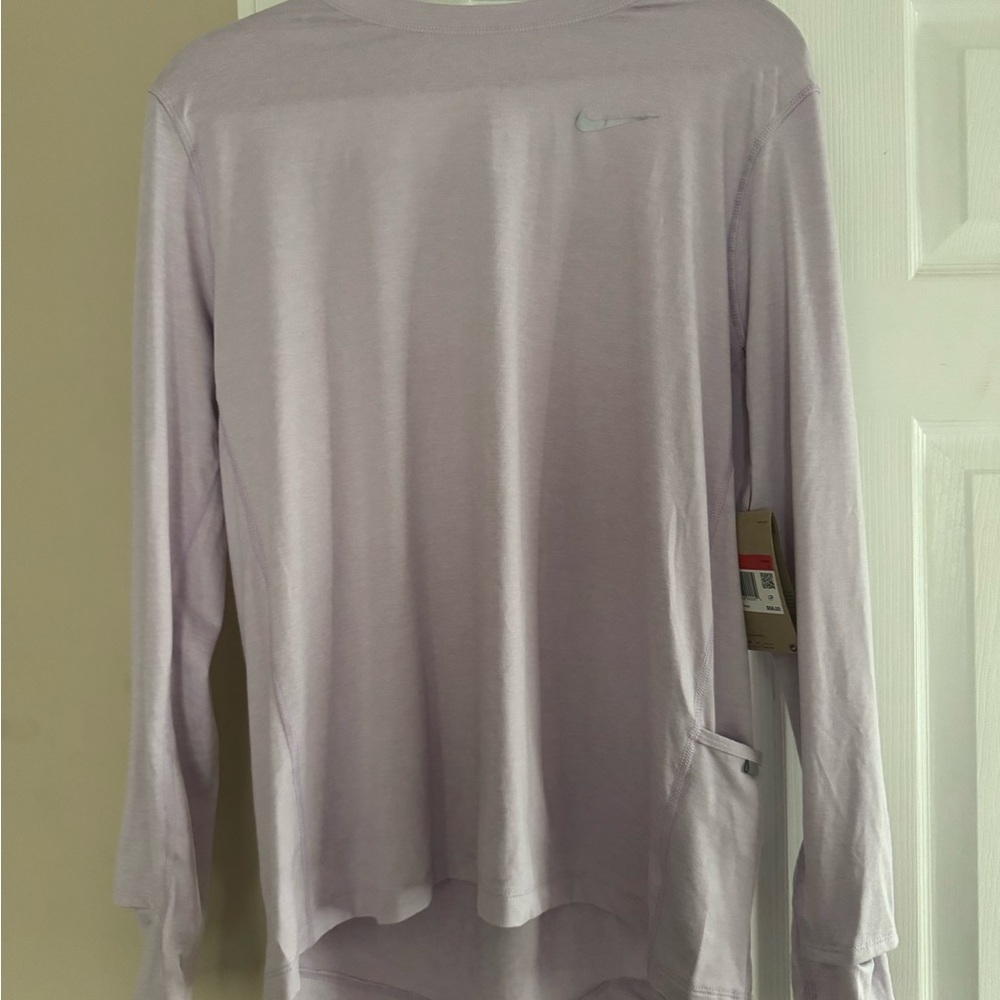 Nike Women’s Lavender Long Sleeve Running Shirt
